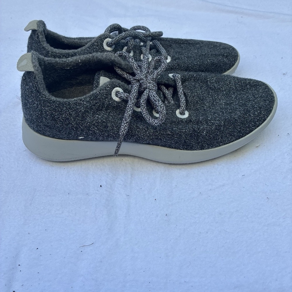 Allbirds Wool Runners Womens Size 8 Gray White‎ Casual Walking Shoes Sneakers